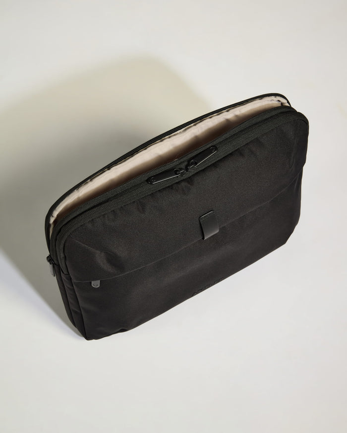 a black bag with a zipper