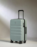 a suitcase with wheels on it