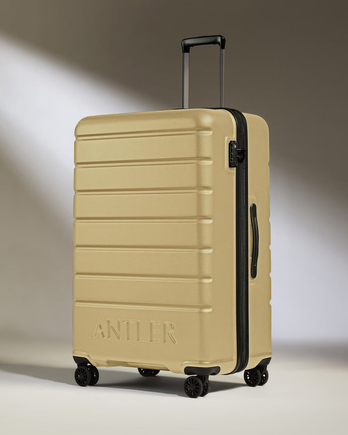 a suitcase with wheels and handle