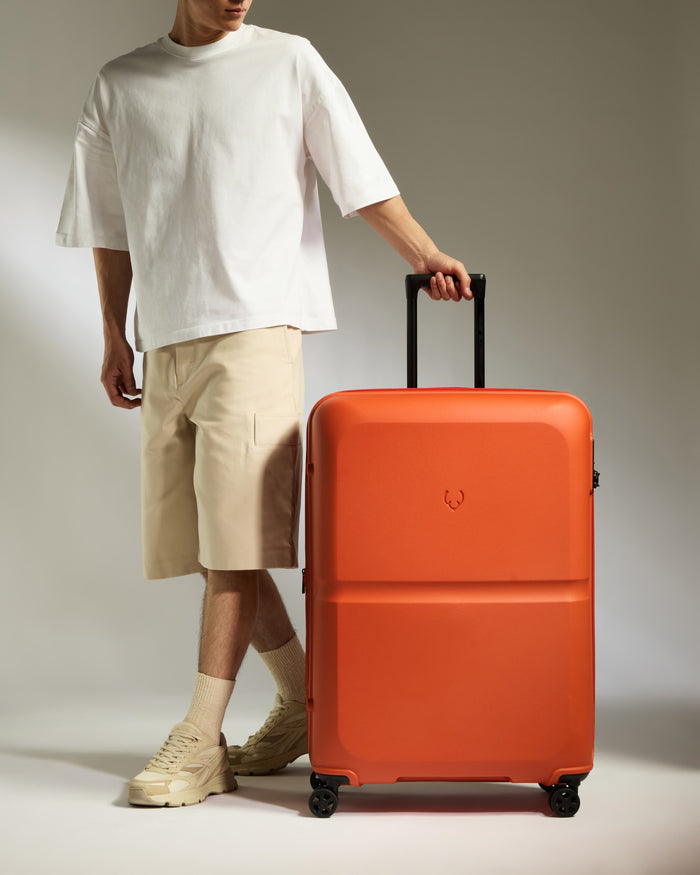 a man with a suitcase