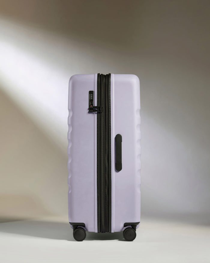 a suitcase with wheels on it