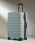 a suitcase with wheels on it