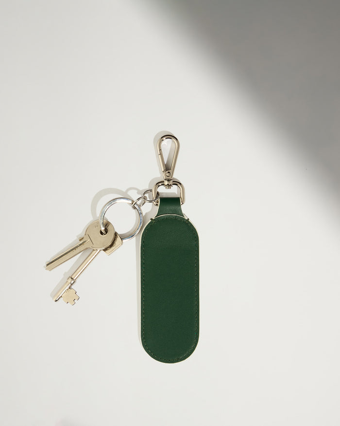 a key chain with a keyring
