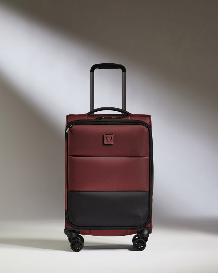 a suitcase with wheels and handle