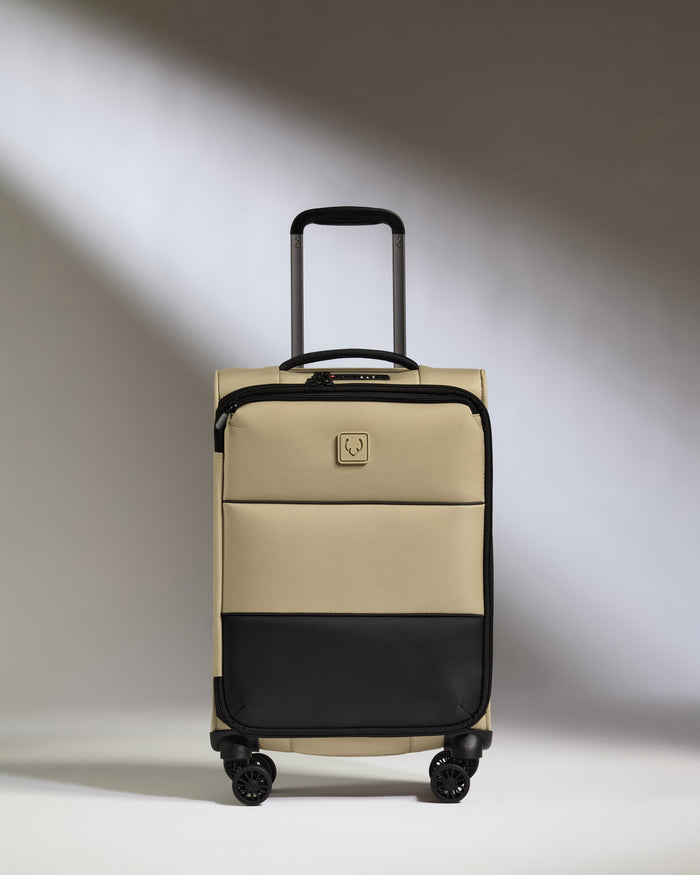 a suitcase with wheels and handle
