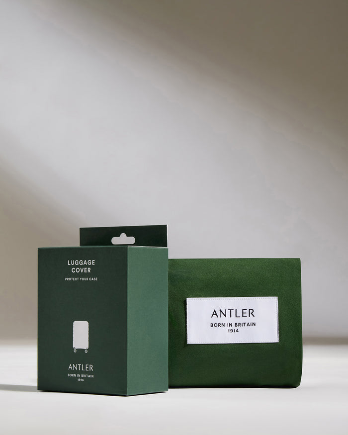 a green box with white label