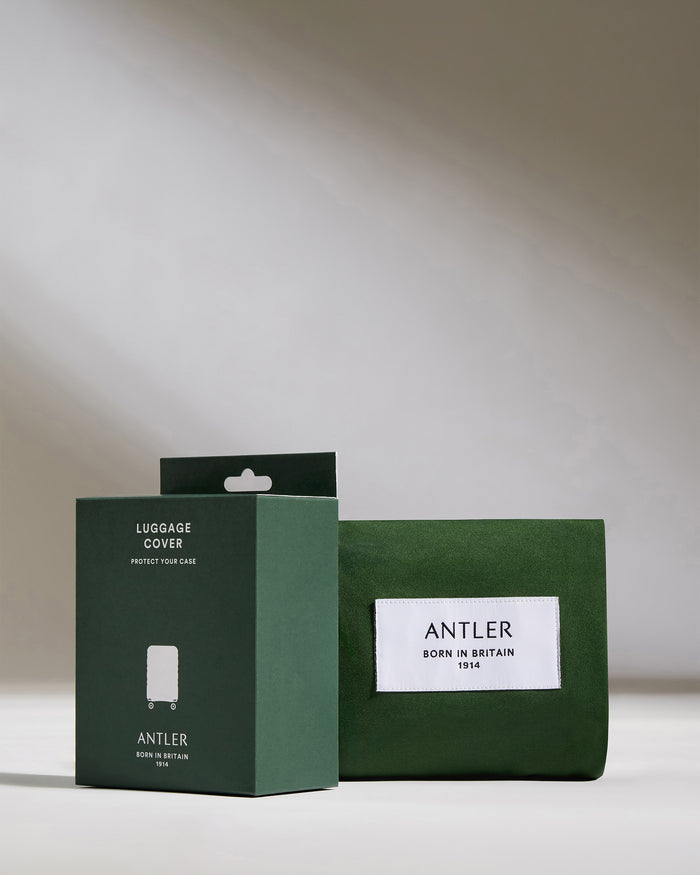 a green box with white label