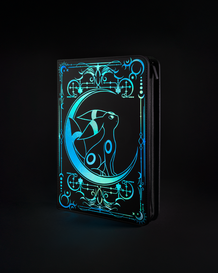 Lunar Shadow Shiny 9-Pocket Trading Card Binder - sleevechief
