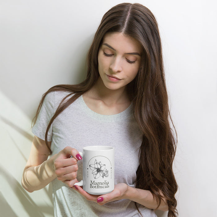 Magnolia Botanicals White Coffee Tea Mug