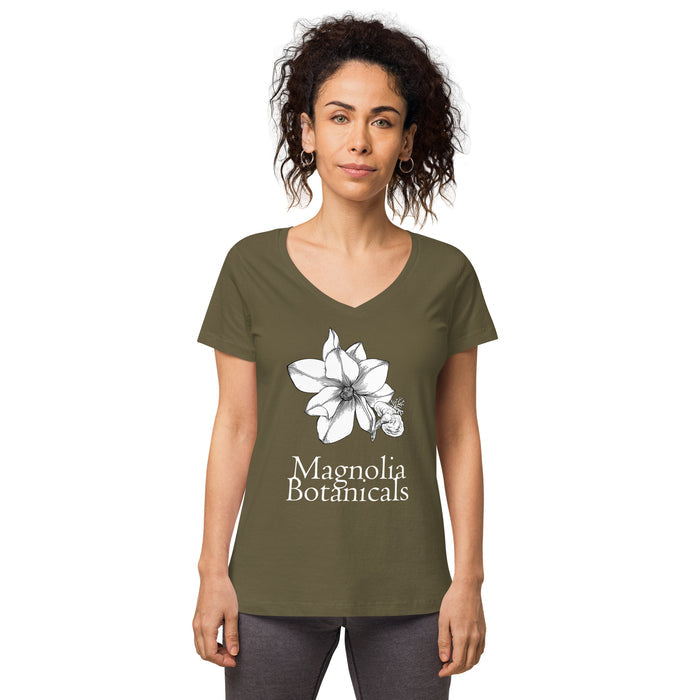 Magnolia Botanicals Women's V Neck T Shirt