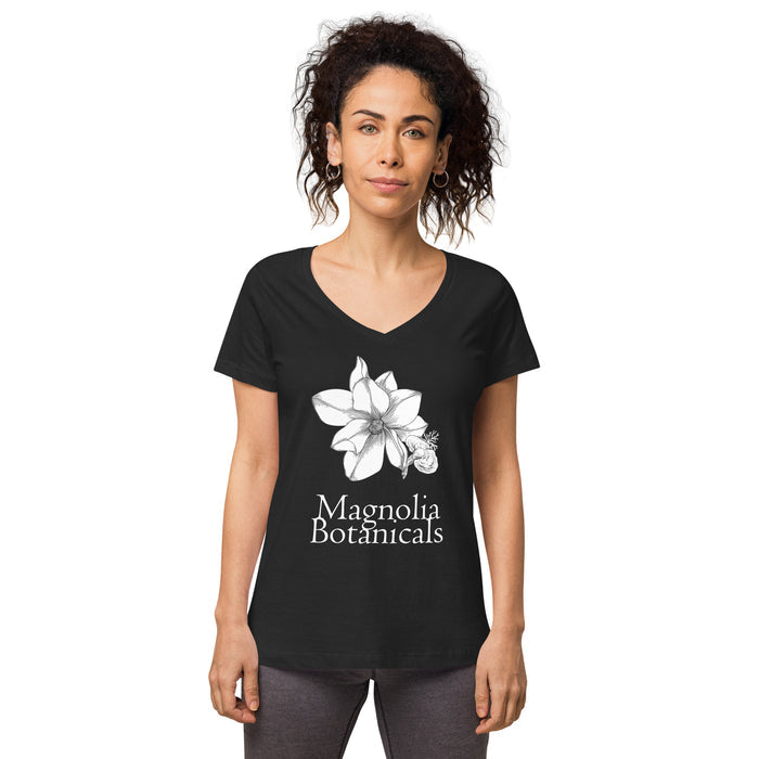 Magnolia Botanicals Women's V Neck T Shirt