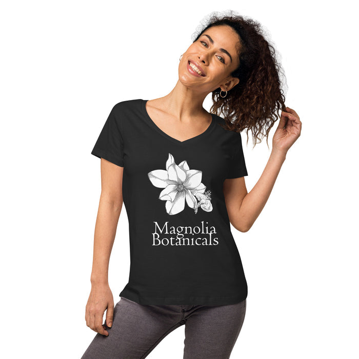 Magnolia Botanicals Women's V Neck T Shirt