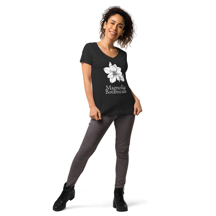 Magnolia Botanicals Women's V Neck T Shirt