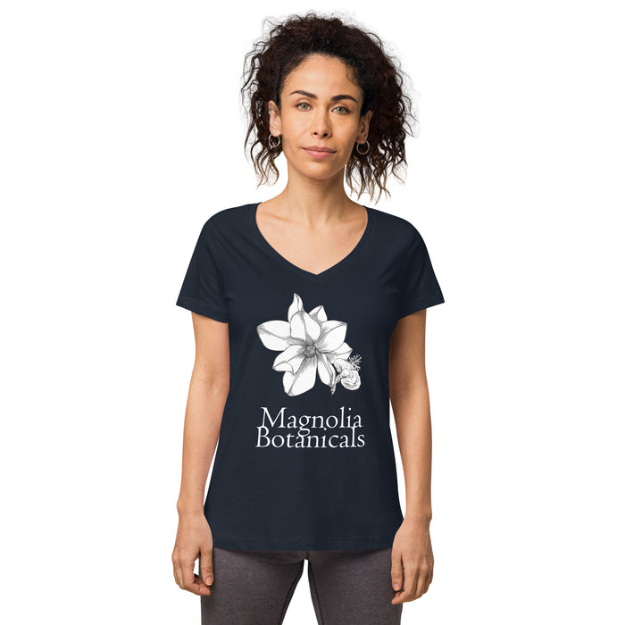Magnolia Botanicals Women's V Neck T Shirt