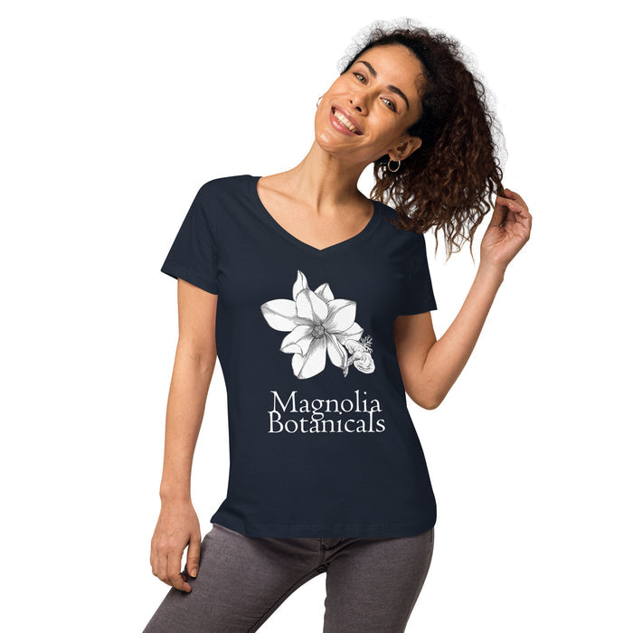 Magnolia Botanicals Women's V Neck T Shirt