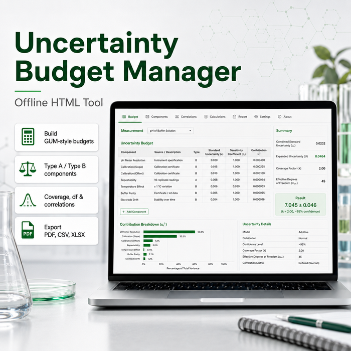 Measurement Uncertainty Budget Manager (v1.1.0)