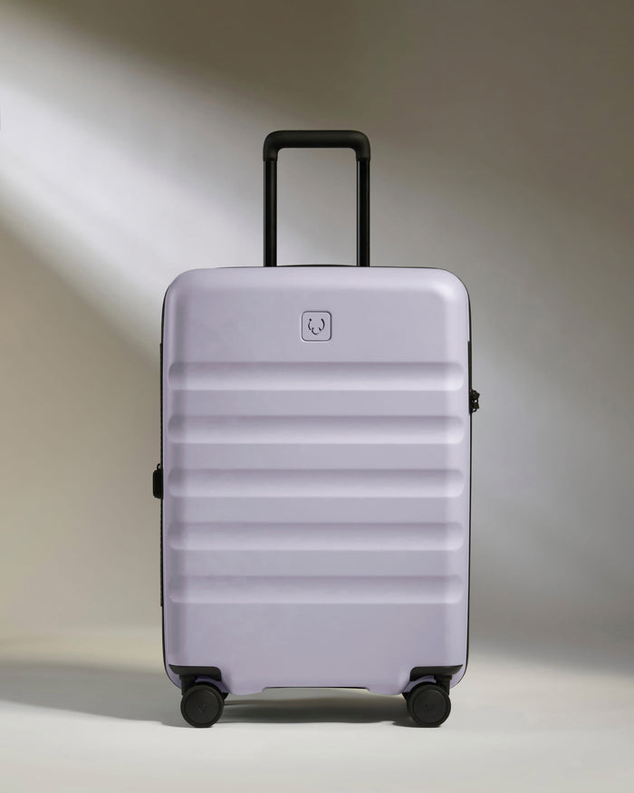 a suitcase with wheels and handle