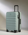 a suitcase with wheels on it