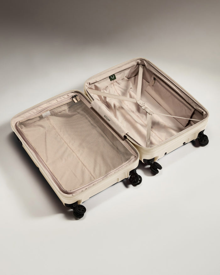 a suitcase with wheels on it