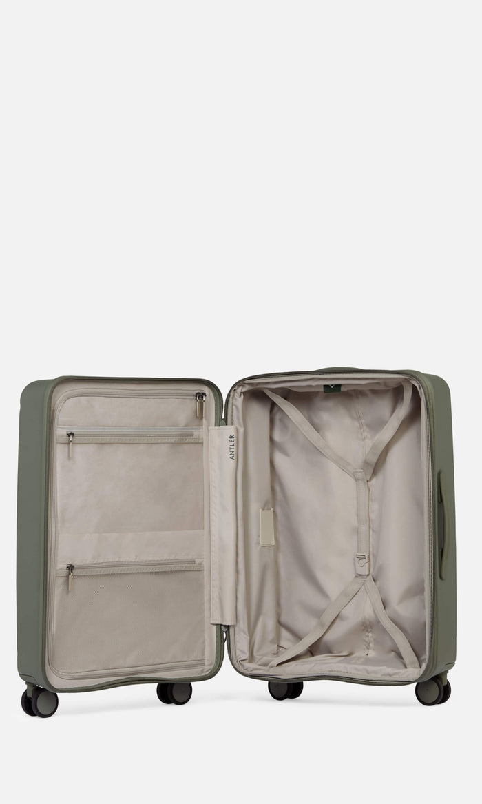 a suitcase with a white background