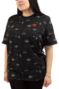 Adidas Mens All Over Print Short Sleeve T-Shirt Black