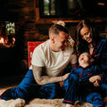 Mens Navy Luxe Pyjamas