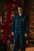Mens Royal Navy Tartan Personalised Pyjamas