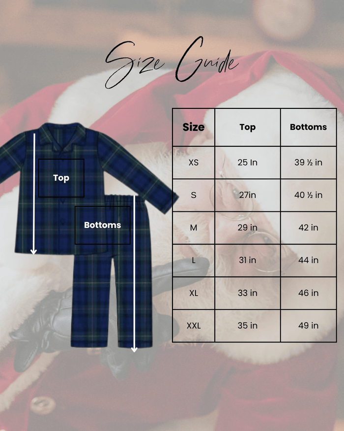 Mens Royal Navy Tartan Personalised Pyjamas