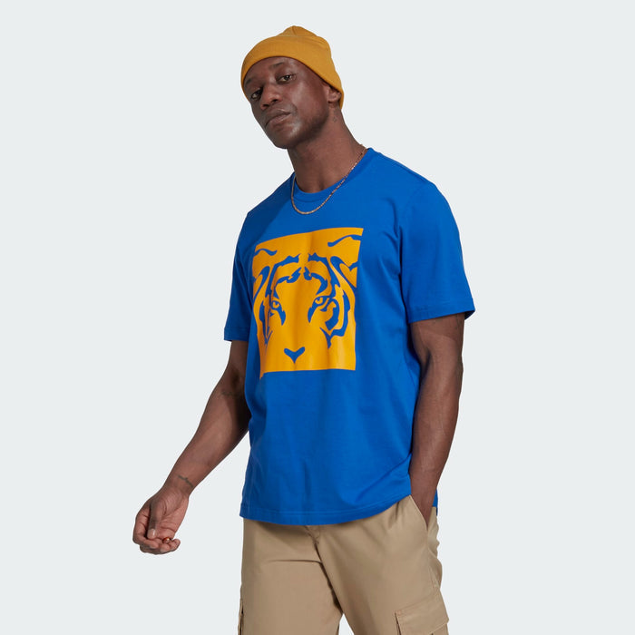 Adidas Mens Tuanl Dna Grtee Short Sleeve Graphic Tee, Blue