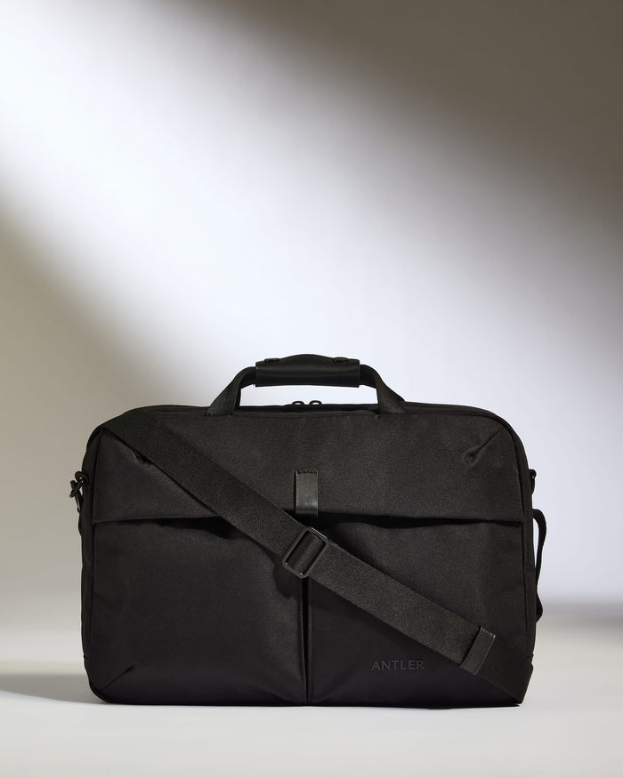 a black bag with a strap