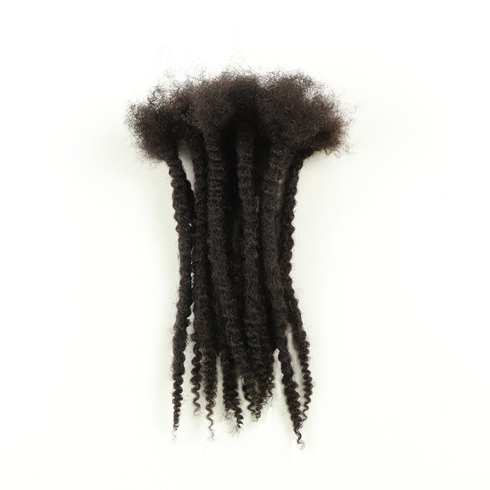 New Arrivals Human Hair Soft Textured Curly Ends Handmade Dreadlock Extensions