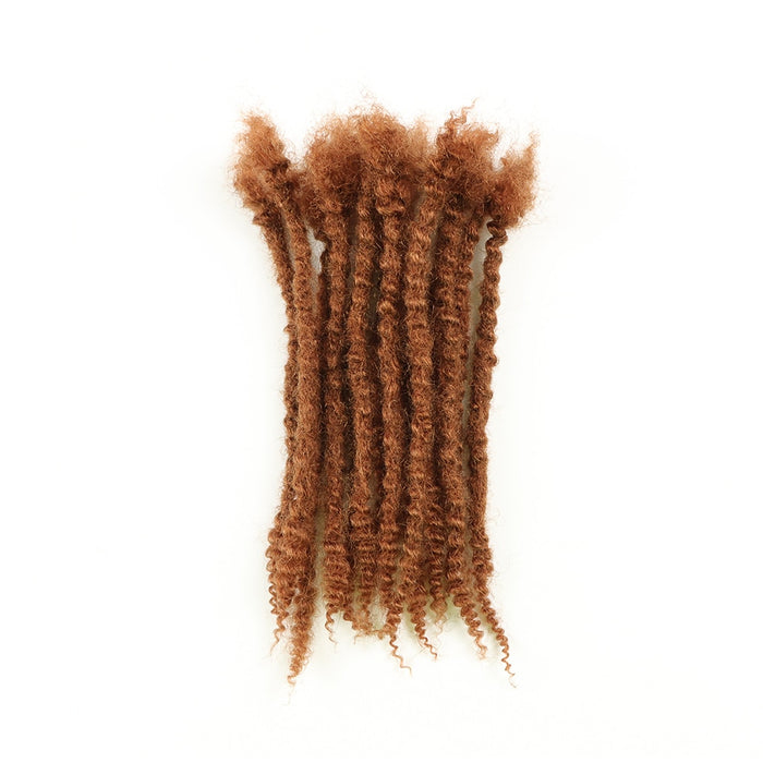 New Arrivals Human Hair Soft Textured Curly Ends Handmade Dreadlock Extensions