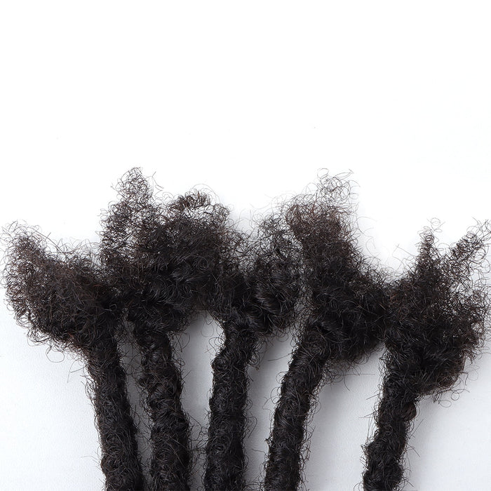 New Arrivals Human Hair Soft Textured Curly Ends Handmade Dreadlock Extensions