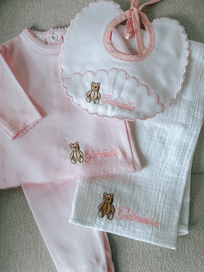 New Baby Girl - Pink Personalised Gift Set