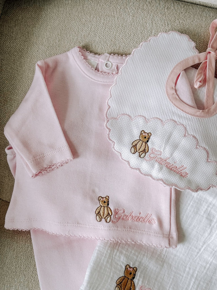 New Baby Girl - Pink Personalised Gift Set