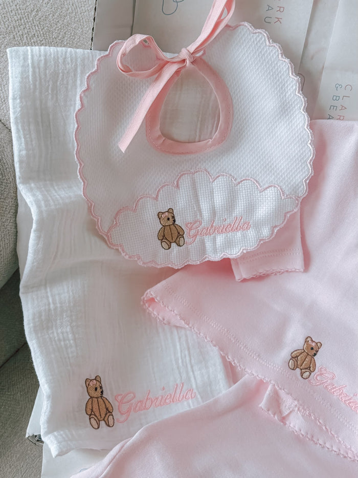 New Baby Girl - Pink Personalised Gift Set