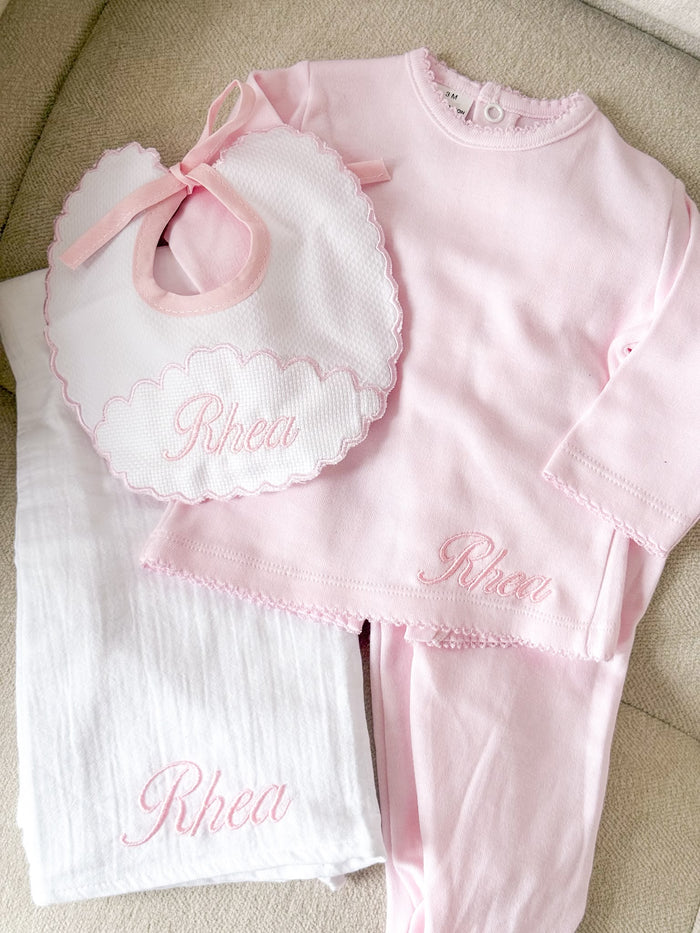 New Baby Girl - Pink Personalised Gift Set