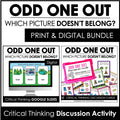 Odd One Out | Printable Speaking Cards & Digital Google Slides™ Bundle - Hot Chocolate Teachables