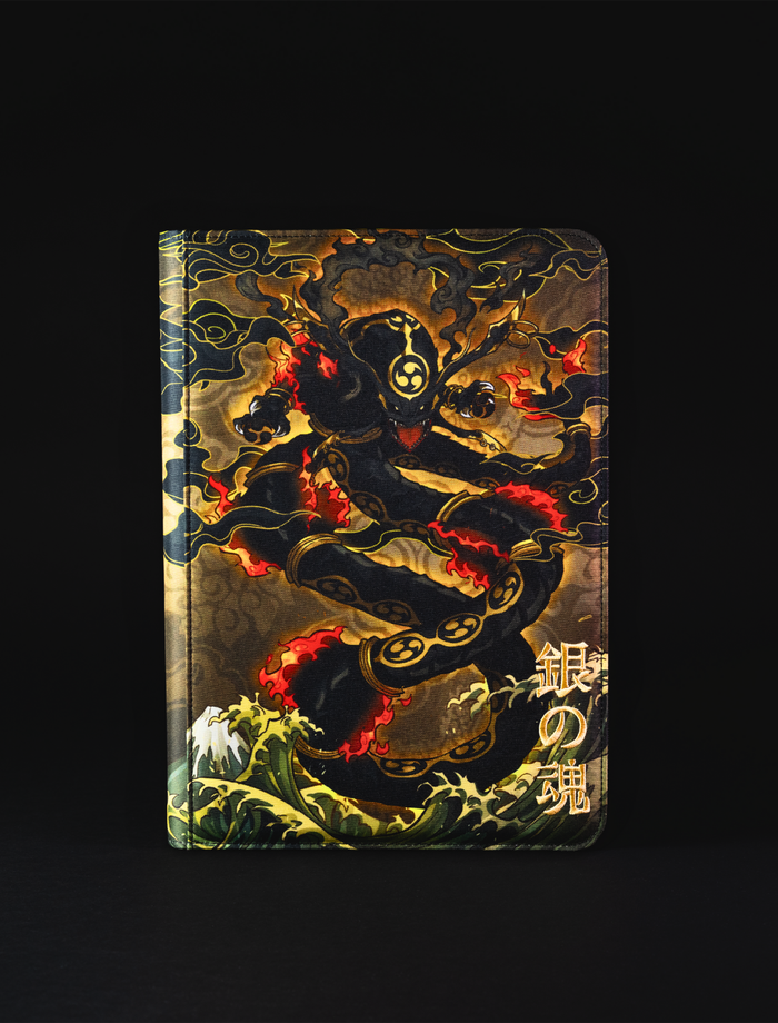 Old Japan Sky God 9-Pocket Trading Card Shiny Cloth Binder - sleevechief