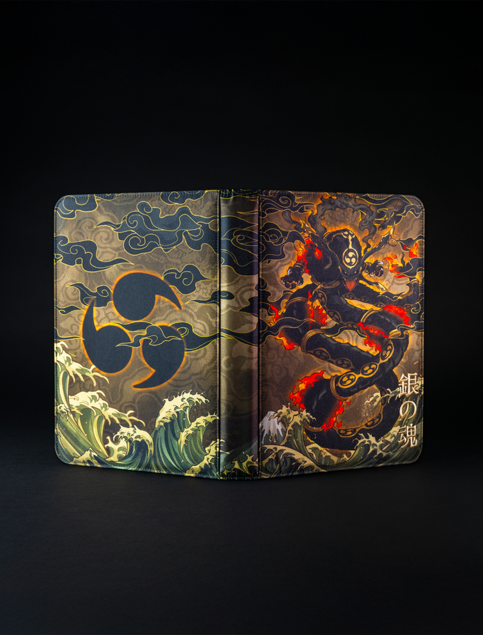 Old Japan Sky God 9-Pocket Trading Card Shiny Cloth Binder - sleevechief