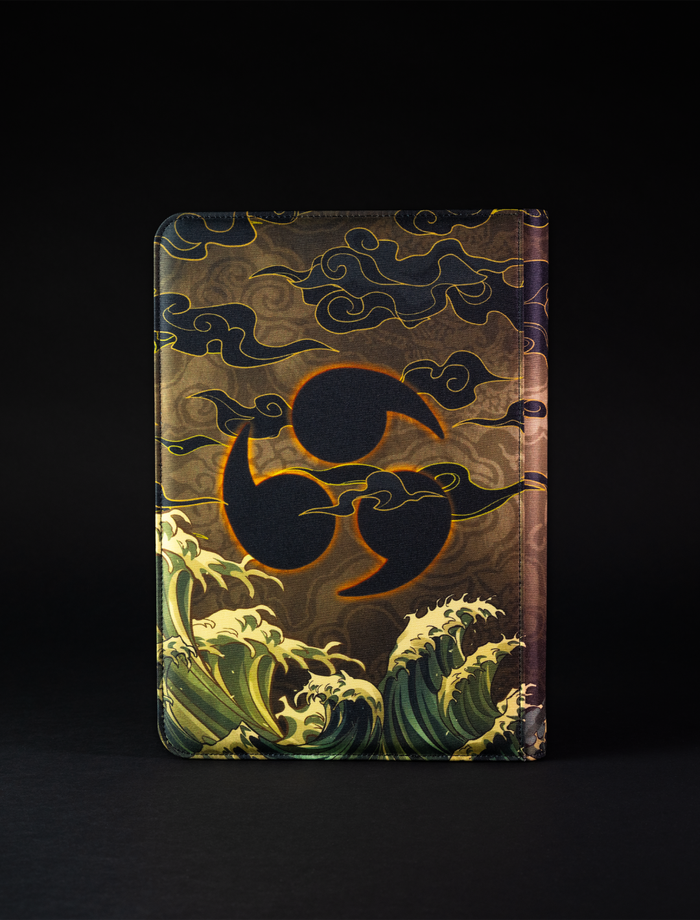 Old Japan Sky God 9-Pocket Trading Card Shiny Cloth Binder - sleevechief