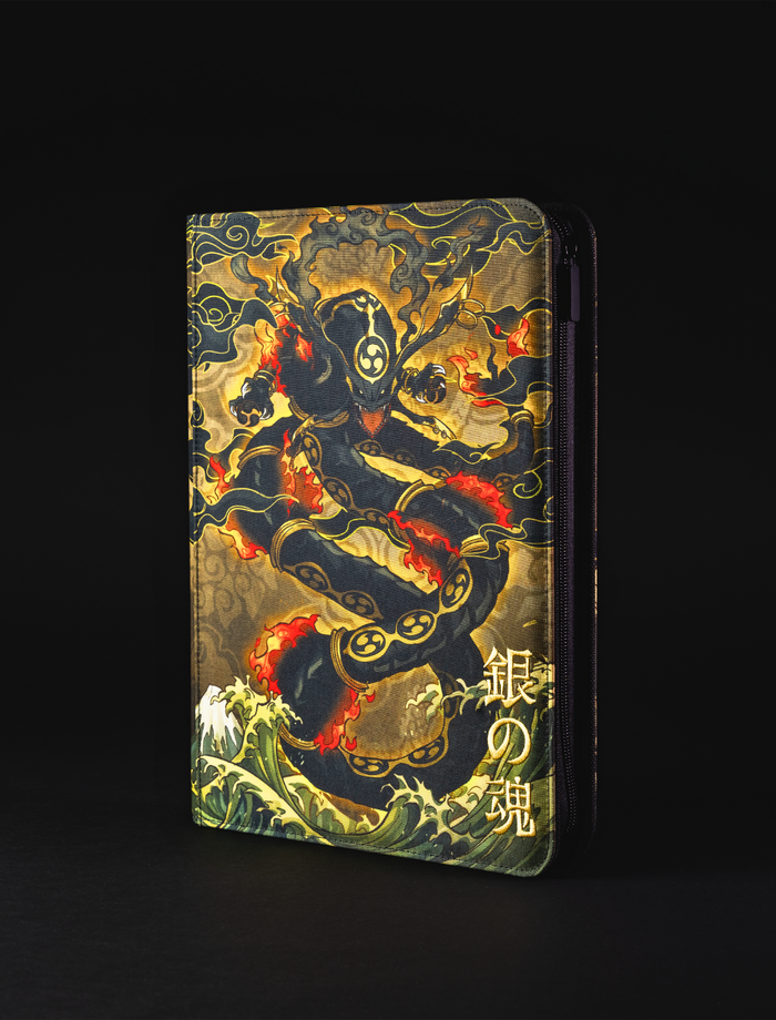 Old Japan Sky God 9-Pocket Trading Card Shiny Cloth Binder - sleevechief