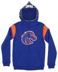 Outerstuff NCAA Boys Youth Full Zip Fleece Helmet Hoodie, Boise State Broncos