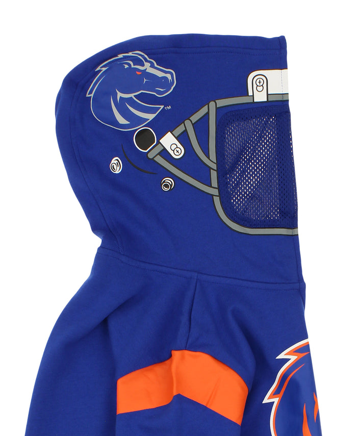 Outerstuff NCAA Boys Youth Full Zip Fleece Helmet Hoodie, Boise State Broncos