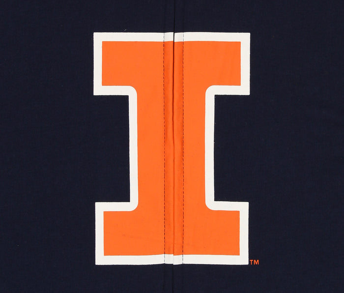 Outerstuff NCAA Boys Youth Full Zip Fleece Helmet Hoodie, Illinois Fighting Illini