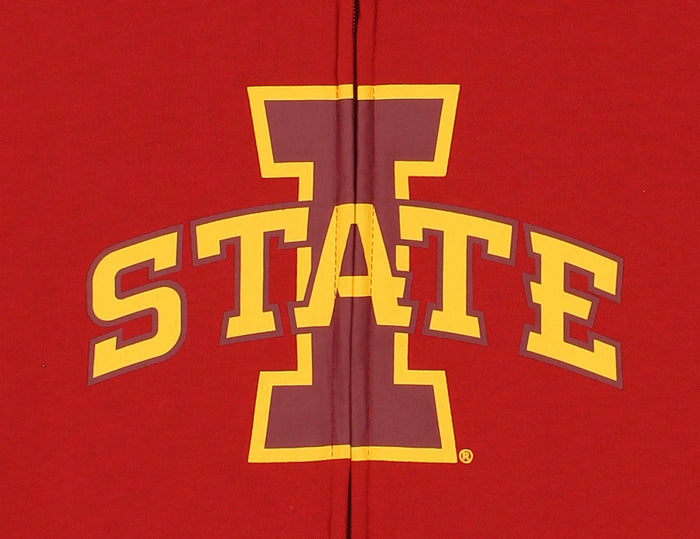 Outerstuff NCAA Boys Youth Full Zip Fleece Helmet Hoodie, Iowa State Cyclones