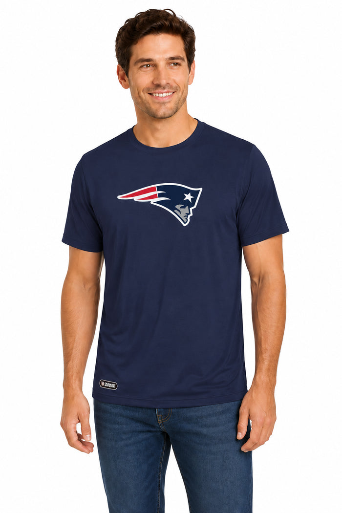 Outerstuff NFL Unisex Men's and Women's Primary Logo Short Sleeve Lightweight T-Shirt, Team Color, New England Patriots