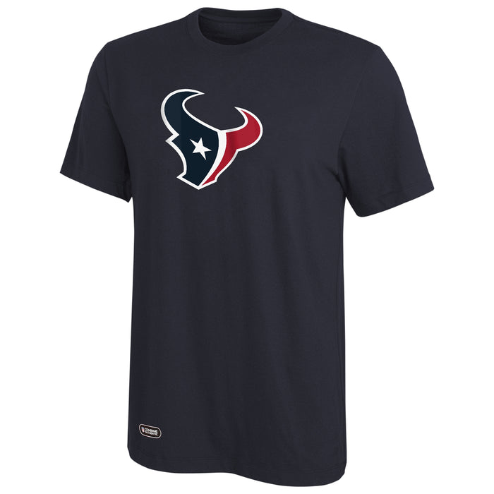 Outerstuff NFL Unisex Men's and Women's Primary Logo Short Sleeve Lightweight T-Shirt, Team Color, Houston Texans