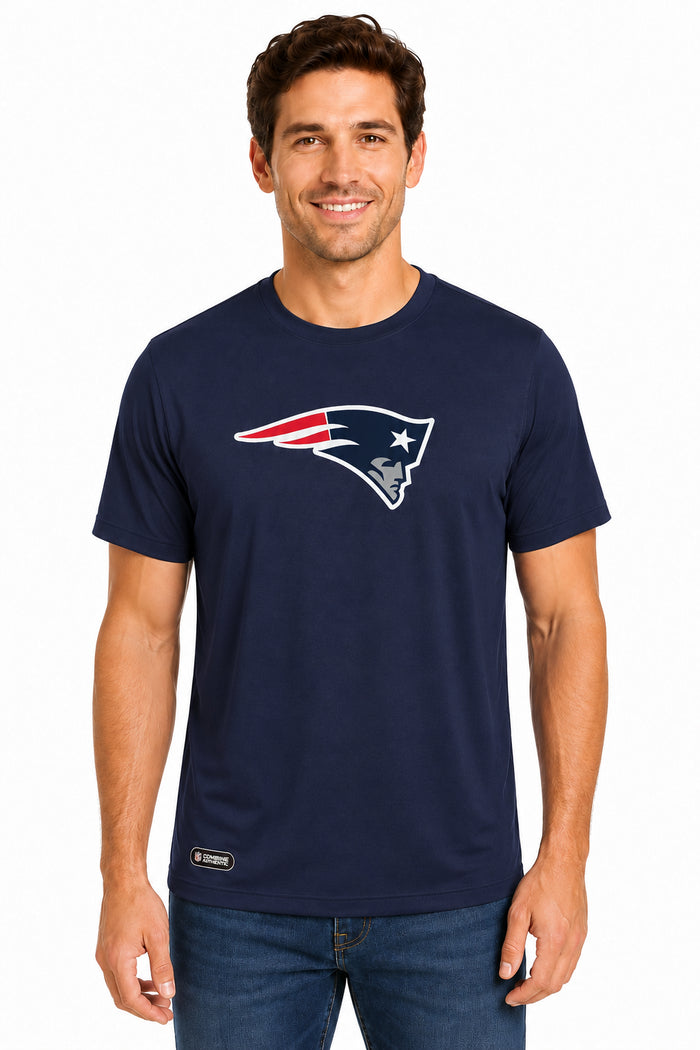 Outerstuff NFL Unisex Men's and Women's Primary Logo Short Sleeve Lightweight T-Shirt, Team Color, New England Patriots