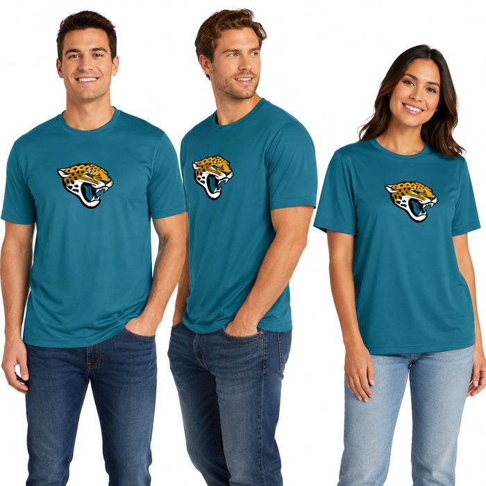 Outerstuff NFL Unisex Men's and Women's Primary Logo Short Sleeve Lightweight T-Shirt, Team Color, Jacksonville Jaguars